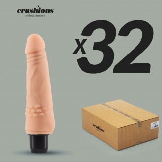 PACK OF 32 CRUSHIOUS WILLY REALISTIC VIBRATOR