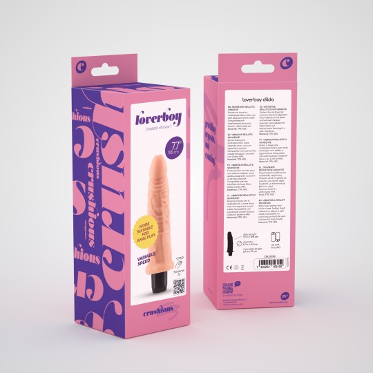 PACK DE 32 VIBRADOR REALÍSTICO LOVERBOY CRUSHIOUS