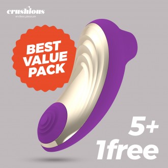 PACK 5 + 1 GRATUIT STIMULATEUR CLITORIEN SUPERNOVA CRUSHIOUS VIOLET