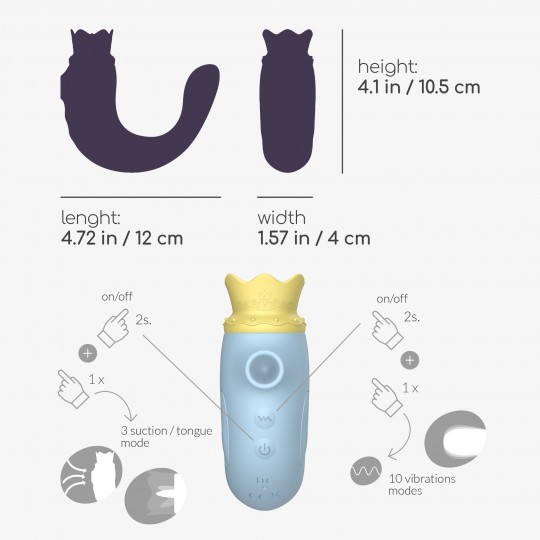 ESTIMULADOR TRIPLE HIRI CRUSHIOUS AZUL