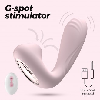 CRUSHIOUS POOKIE +REMOTE CONTROLLED STIMULATOR PINK