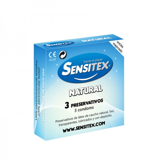 EXPOSITOR COM 48X3 PRESERVATIVOS VEGAN NATURAIS SENSITEX