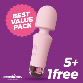 5 + 1 GRATUIT WANDA MINI BAGUETTE RECHARGEABLE ROSE CRUSHIOUS