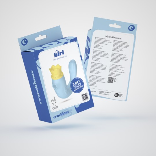 ТРОЙНОЙ СТИМУЛЯТОР CRUSHIOUS HIRI СИНИЙ