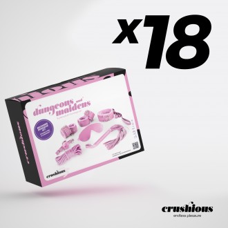 PACK DE 18 KIT BDSM DUNGEONS & MAIDENS ROSA CRUSHIOUS