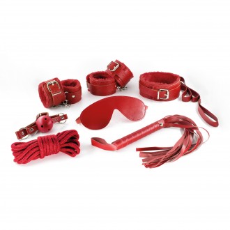 PACK OF 18 CRUSHIOUS DUNGEONS & MAIDENS BDSM KIT RED