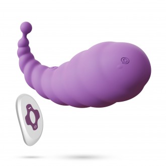 CRUSHIOUS COCOON RECHARGEABLE VIBRATING EGG WITH WIRELESS REMOTE CONTROL PURPLE