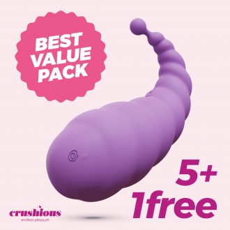 5 + 1 GRATUITO COCOON HUEVO VIBRADOR RECARGABLE CON MANDO A DISTANCIA INALÁMBRICO CRUSHIOUS MORADO