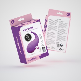 5 + 1 FREE CRUSHIOUS COCOON RECHARGEABLE VIBRATING EGG WITH WIRELESS REMOTE CONTROL PURPLE