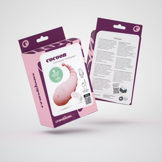 5 + 1 GRÁTIS COCOON OVO VIBRATÓRIO RECARREGÁVEL COM COMANDO À DISTÂNCIA CRUSHIOUS ROSA
