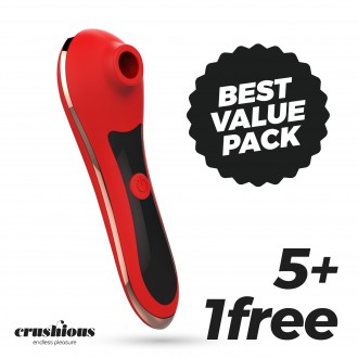 5 + 1 GRATUIT RED VELVET STIMULATEUR CLITORIDIEN CRUSHIOUS