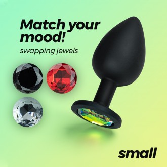 CRUSHIOUS CAMILEO SMALL ANAL PLUG WITH 4 INTERCHANGEABLE JEWELS