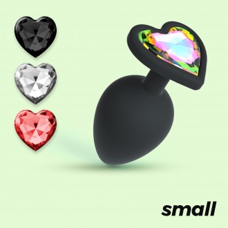 CUORE PLUG ANALE PICCOLO CON 4 GIOIELLI INTERCAMBIABILI CRUSHIOUS