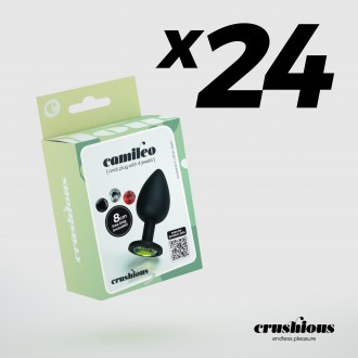 PACK OF 24 CRUSHIOUS CAMILEO REGULAR ANAL PLUG WITH 4 INTERCHANGEABLE JEWELS