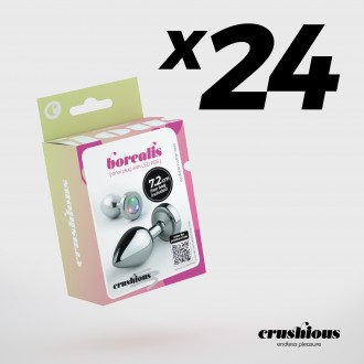 PACK DE 24 BOREALIS PLUG ANAL PEQUEÑO CON LED CRUSHIOUS