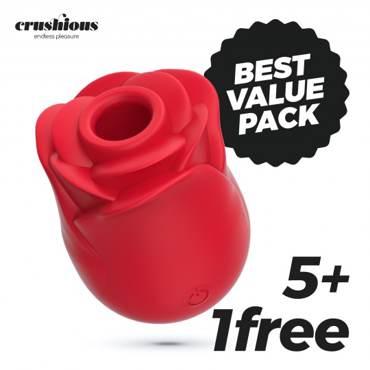 5 + 1 БЕСПЛАТНЫЙ КЛИТОРАЛЬНЫЙ СТИМУЛЯТОР CRUSHIOUS ROSITA С ЯЗЫЧКОМ