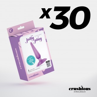 PACK DE 30 PLUG ANAL JOLLY PLUG LILÁS CRUSHIOUS 