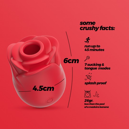 ROSITA ESTIMULADOR DE CLÍTORIS CON LENGUA CRUSHIOUS