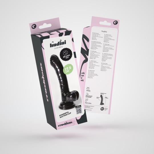 HUDINI DILDO ANALE GELATINOSO NERO CRUSHIOUS