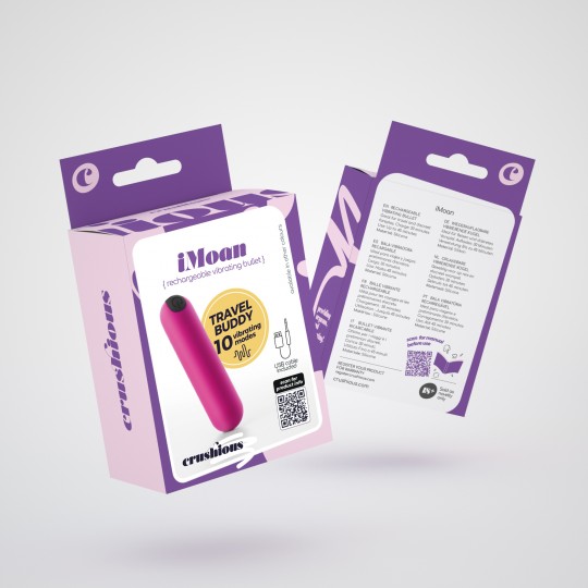 5 + 1 GRATUITO IMOAN PROIETTILE VIBRANTE RICARICABILE ROSA CRUSHIOUS