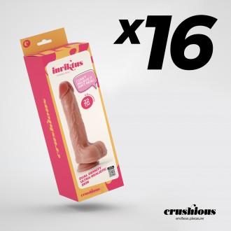 PACK DE 16 DILDO DE SILICONE LÍQUIDO INVIKTUS 8,5 CRUSHIOUS PELE