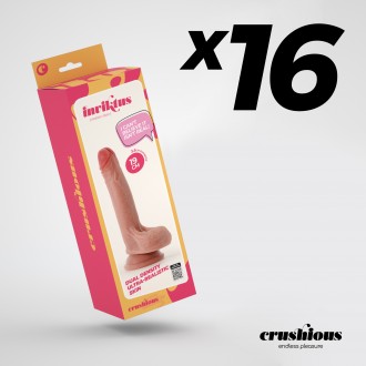 CONFEZIONE DA 16 DILDO INVITIKTUS 7 IN SILICONE LIQUIDO CRUSHIOUS COLOR CARNE