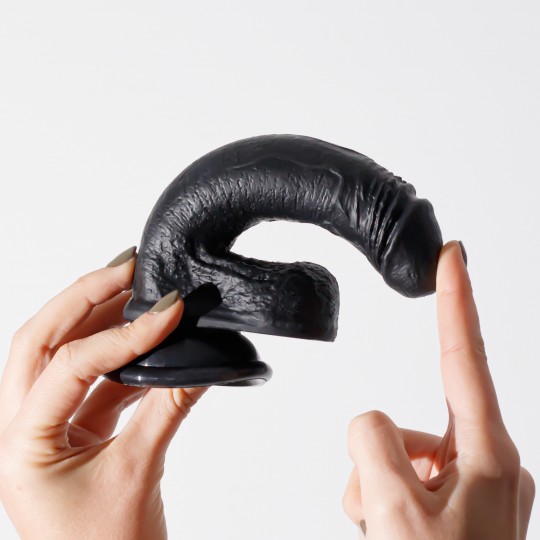 DILDO INVITIKTUS 7 IN SILICONE LIQUIDO CRUSHIOUS NERO