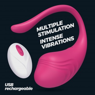 CRUSHIOUS TAMAGO RECHARGEABLE VIBRATING EGG WITH REMOTE PINK