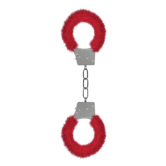 ESPOSAS CON PELUCHE BEGINNER&#039;S FURRY HANDCUFFS ROJAS