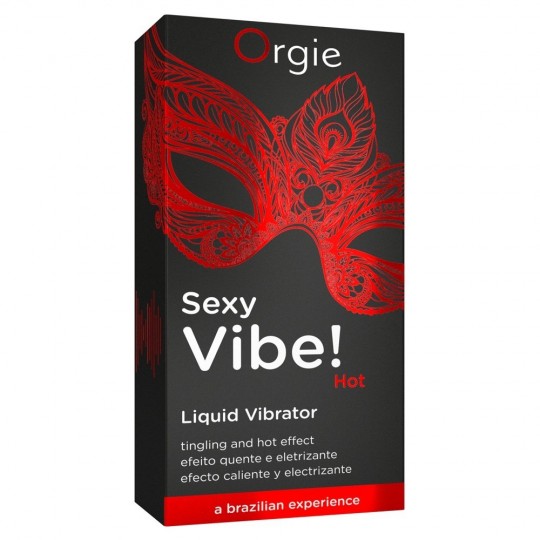 ГЕЛЬ С ВИБРАЦИЕЙ И СОГРЕВАЮЩИМ ЭФФЕКТОМ SEXY VIBE 15ML ORGIE