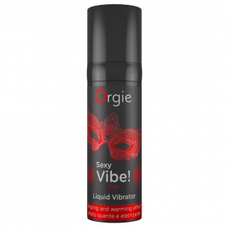 GEL MIT VIBRATION UND WÄRMEEFFEKT SEXY VIBE 15ML ORGIE