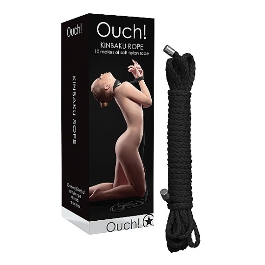 KINBAKU RESTRICTION ROPE 10 METERS BLACK