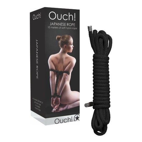 JAPANESE RESTRICTION ROPE 10 METERS BLACK