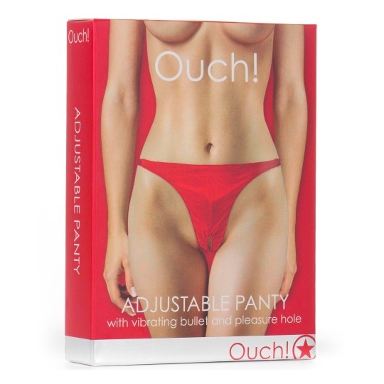 TANGA CON BALA VIBRADORA OUCH! ROJO