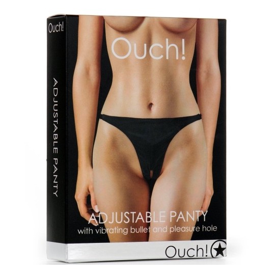 TANGA CON BALA VIBRADORA OUCH! NEGRO