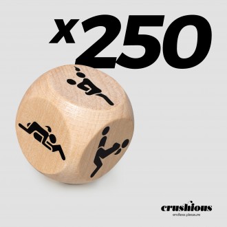 PACK OF 250 CRUSHIOUS WOODEN POSITION DICE