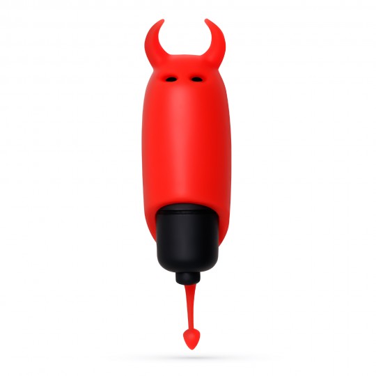 O-PET DIABLE AVEC BALLE À 10 VIBRATIONS ROUGE CRUSHIOUS