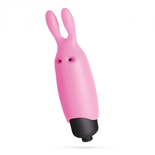 O-PET LAPIN AVEC VIBROMASSEUR BULLET À 10 VIBRATIONS ROSE PASTEL CRUSHIOUS