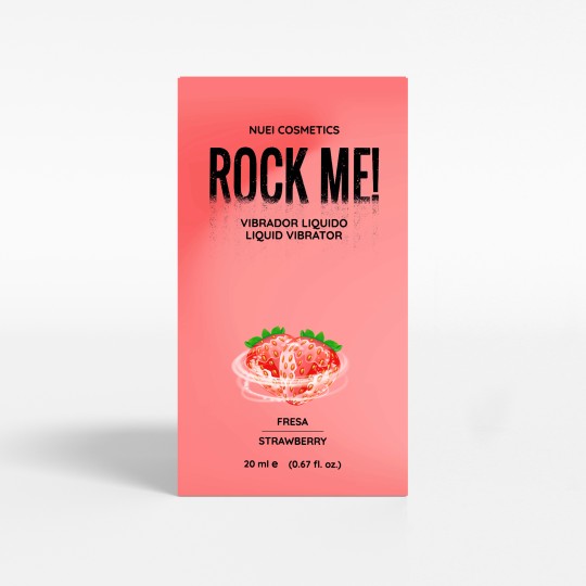 NUEI ROCK ME! ЖИДКИЙ ВИБРАТОР КЛУБНИКА 20 МЛ