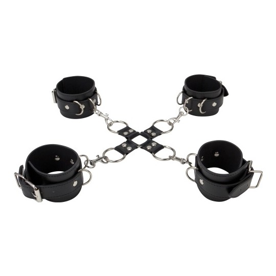 POLSINI PER POLSI E CAVIGLIE AHI! POLSINI IN PELLE NERO