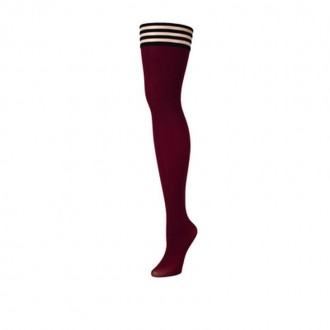 MEIAS DE LIGAS HEATHER BORDÔ KIX'IES