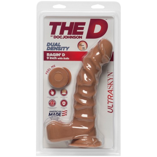DILDO CON TESTICOLI RAGIN' D REALISTIC ULTRASKYN 9 / 22 CM DOC JOHNSON