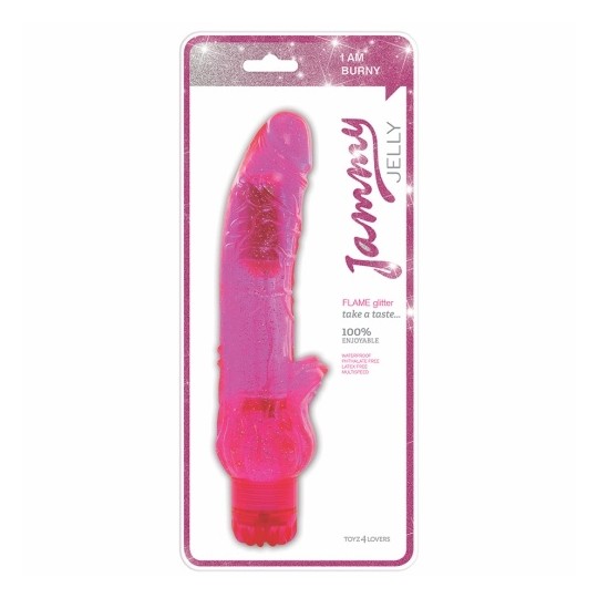 VIBRADOR JAMMY JELLY FLAME GLITTER