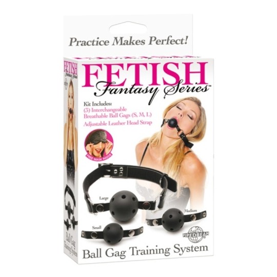 MORDAÇA DE TREINO BALL GAG TRAINING SYSTEM FETISH FANTASY SERIES