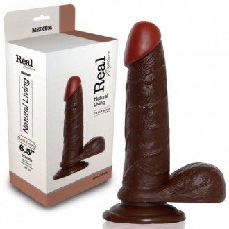 REAL RAPTURE EARTH FLAVOUR REALISTIC DILDO 6.5'' BLACK