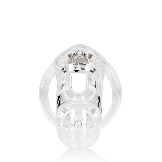 MODEL 25 - CHASTITY CAGE - 3.5' / 9 CM - TRANSPARENT