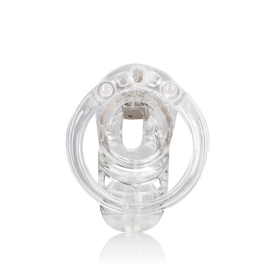 MODEL 25 - CHASTITY CAGE - 3.5&#039; / 9 CM - TRANSPARENT