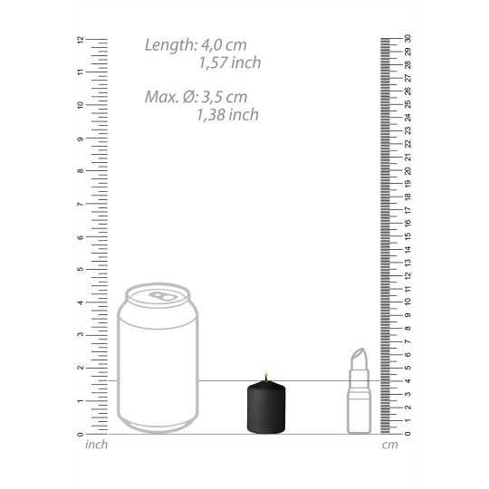 ДРАЗНЯЩИЕ СВЕЧИ - НЕПОКОРНЫЕ - 4 ШТУКИ - ЧЕРНЫЕ