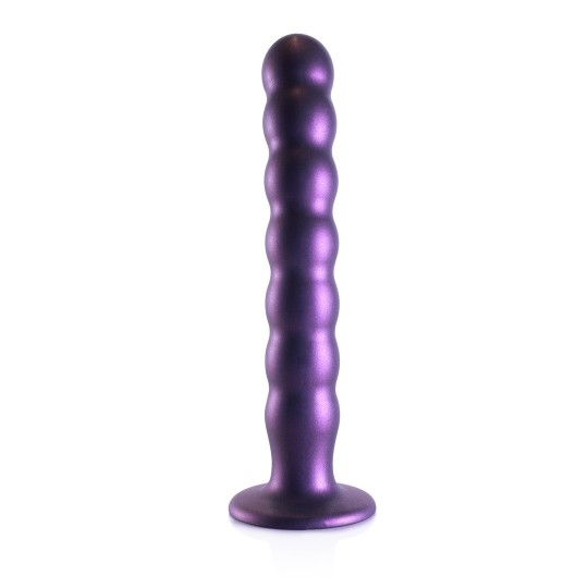 BEADED SILICONE G-SPOT DILDO - 8' / 20,5 CM